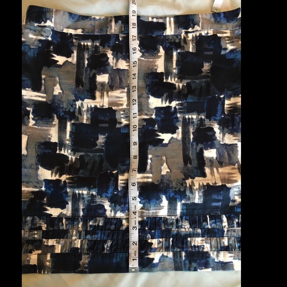 Ann Taylor Loft  blue/gray mini skirt - Picture 8 of 9